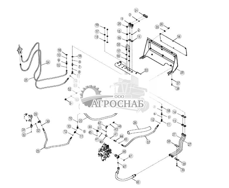 Гидравлика трубопровода лебедки (механизм наклона под углом) ( - 235260) - ST719737 435.jpg